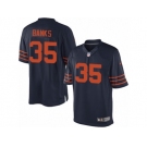 Men's Nike Chicago Bears #35 Johnthan Banks Limited Navy Blue 1940s Throwback Alternate NFL Jersey