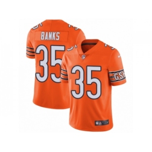 Men's Nike Chicago Bears #35 Johnthan Banks Vapor Untouchable Limited Orange Rush NFL Jersey