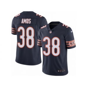 Men's Nike Chicago Bears #38 Adrian Amos Limited Navy Blue Rush NFL Jersey