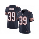 Men's Nike Chicago Bears #39 Jacoby Glenn Limited Navy Blue Rush NFL Jersey