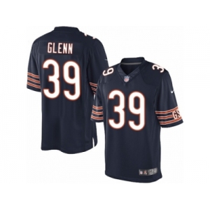 Men's Nike Chicago Bears #39 Jacoby Glenn Limited Navy Blue Team Color NFL Jersey