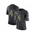 Men's Nike Chicago Bears #4 Connor Barth Limited Black 2016 Salute to Service NFL Jersey