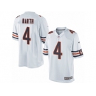 Men's Nike Chicago Bears #4 Connor Barth Limited White NFL Jersey