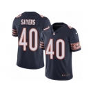 Men's Nike Chicago Bears #40 Gale Sayers Limited Navy Blue Rush NFL Jersey