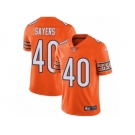 Men's Nike Chicago Bears #40 Gale Sayers Vapor Untouchable Limited Orange Rush NFL Jersey