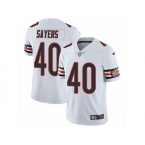 Men's Nike Chicago Bears #40 Gale Sayers Vapor Untouchable Limited White NFL Jersey