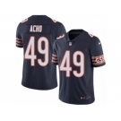 Men's Nike Chicago Bears #49 Sam Acho Limited Navy Blue Rush NFL Jersey