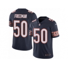 Men's Nike Chicago Bears #50 Jerrell Freeman Limited Navy Blue Rush NFL Jersey