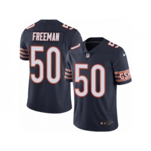 Men's Nike Chicago Bears #50 Jerrell Freeman Limited Navy Blue Rush NFL Jersey