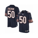 Men's Nike Chicago Bears #50 Jerrell Freeman Limited Navy Blue Team Color NFL Jersey