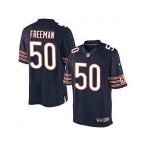 Men's Nike Chicago Bears #50 Jerrell Freeman Limited Navy Blue Team Color NFL Jersey