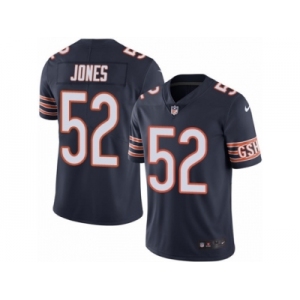 Men's Nike Chicago Bears #52 Christian Jones Limited Navy Blue Rush NFL Jersey