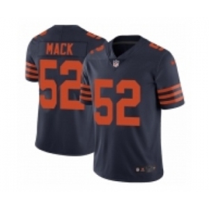 Men's Nike Chicago Bears #52 Khalil Mack Limited Navy Blue Rush Vapor Untouchable NFL Jersey