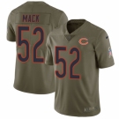 Men's Nike Chicago Bears #52 Khalil Mack Limited Olive 2017 Salute to Service NFL Jersey