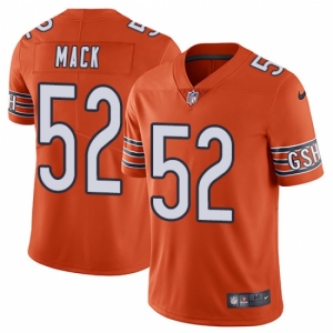 Men's Nike Chicago Bears #52 Khalil Mack Orange Alternate Vapor Untouchable Limited Player NFL Jersey