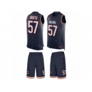 Men's Nike Chicago Bears #57 Dan Skuta Limited Navy Blue Tank Top Suit NFL Jersey