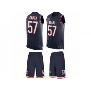 Men's Nike Chicago Bears #57 Dan Skuta Limited Navy Blue Tank Top Suit NFL Jersey