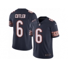 Men's Nike Chicago Bears #6 Jay Cutler Limited Navy Blue Rush NFL Jersey