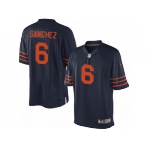 Men's Nike Chicago Bears #6 Mark Sanchez Limited Navy Blue 1940s Throwback Alternate NFL Jersey