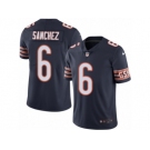 Men's Nike Chicago Bears #6 Mark Sanchez Limited Navy Blue Rush NFL Jersey