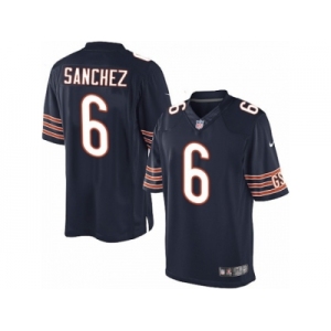 Men's Nike Chicago Bears #6 Mark Sanchez Limited Navy Blue Team Color NFL Jersey