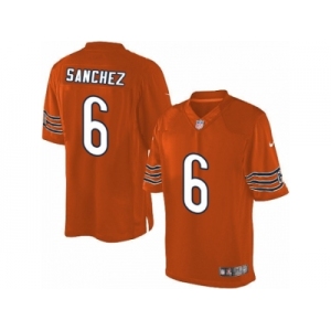 Men's Nike Chicago Bears #6 Mark Sanchez Limited Orange Alternate NFL Jersey