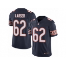 Men's Nike Chicago Bears #62 Ted Larsen Limited Navy Blue Rush NFL Jersey