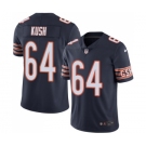 Men's Nike Chicago Bears #64 Eric Kush Navy Blue Team Color Vapor Untouchable Limited Player NFL Jersey