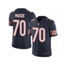 Men's Nike Chicago Bears #70 Bobby Massie Limited Navy Blue Rush NFL Jersey