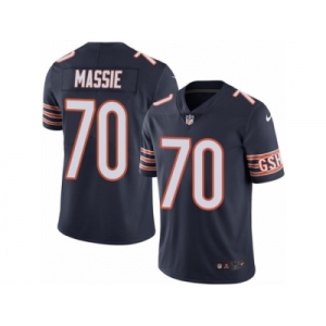 Men's Nike Chicago Bears #70 Bobby Massie Limited Navy Blue Rush NFL Jersey