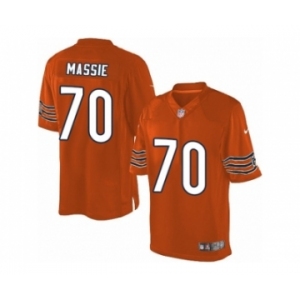 Men's Nike Chicago Bears #70 Bobby Massie Limited Orange Alternate NFL Jersey