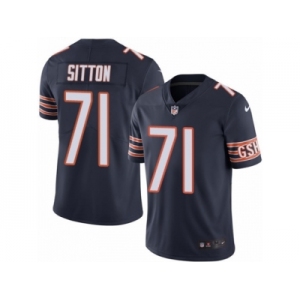 Men's Nike Chicago Bears #71 Josh Sitton Limited Navy Blue Rush NFL Jersey