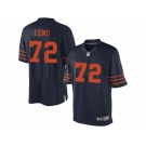 Men's Nike Chicago Bears #72 Charles Leno Limited Navy Blue 1940s Throwback Alternate NFL Jersey