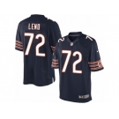 Men's Nike Chicago Bears #72 Charles Leno Limited Navy Blue Team Color NFL Jersey