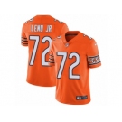 Men's Nike Chicago Bears #72 Charles Leno Vapor Untouchable Limited Orange Rush NFL Jersey