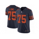 Men's Nike Chicago Bears #75 Kyle Long Vapor Untouchable Limited Navy Blue 1940s Throwback Alternate NFL Jersey