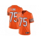 Men's Nike Chicago Bears #75 Kyle Long Vapor Untouchable Limited Orange Rush NFL Jersey