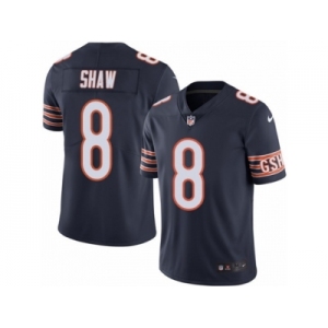 Men's Nike Chicago Bears #8 Connor Shaw Limited Navy Blue Rush NFL Jersey