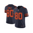 Men's Nike Chicago Bears #80 Victor Cruz Vapor Untouchable Limited Navy Blue Alternate NFL Jersey