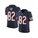 Men's Nike Chicago Bears #82 Khari Lee Limited Navy Blue Rush NFL Jersey