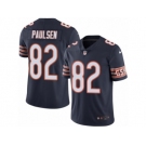 Men's Nike Chicago Bears #82 Logan Paulsen Limited Navy Blue Rush NFL Jersey