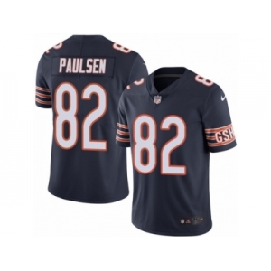 Men's Nike Chicago Bears #82 Logan Paulsen Limited Navy Blue Rush NFL Jersey