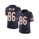 Men's Nike Chicago Bears #86 Zach Miller Limited Navy Blue Rush NFL Jersey