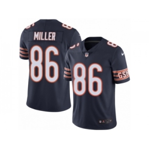 Men's Nike Chicago Bears #86 Zach Miller Limited Navy Blue Rush NFL Jersey