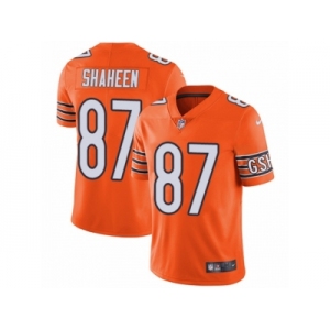 Men's Nike Chicago Bears #87 Adam Shaheen Vapor Untouchable Limited Orange Rush NFL Jersey