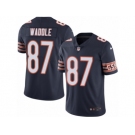 Men's Nike Chicago Bears #87 Tom Waddle Limited Navy Blue Rush NFL Jersey