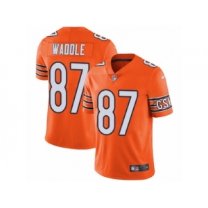 Men's Nike Chicago Bears #87 Tom Waddle Vapor Untouchable Limited Orange Rush NFL Jersey