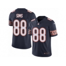 Men's Nike Chicago Bears #88 Dion Sims Limited Navy Blue Rush NFL Jersey