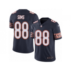 Men's Nike Chicago Bears #88 Dion Sims Limited Navy Blue Rush NFL Jersey