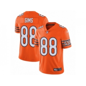 Men's Nike Chicago Bears #88 Dion Sims Vapor Untouchable Limited Orange Rush NFL Jersey